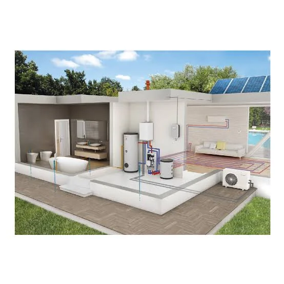 Schema di impianto con pompa di calore, bollitore e fotovoltaico